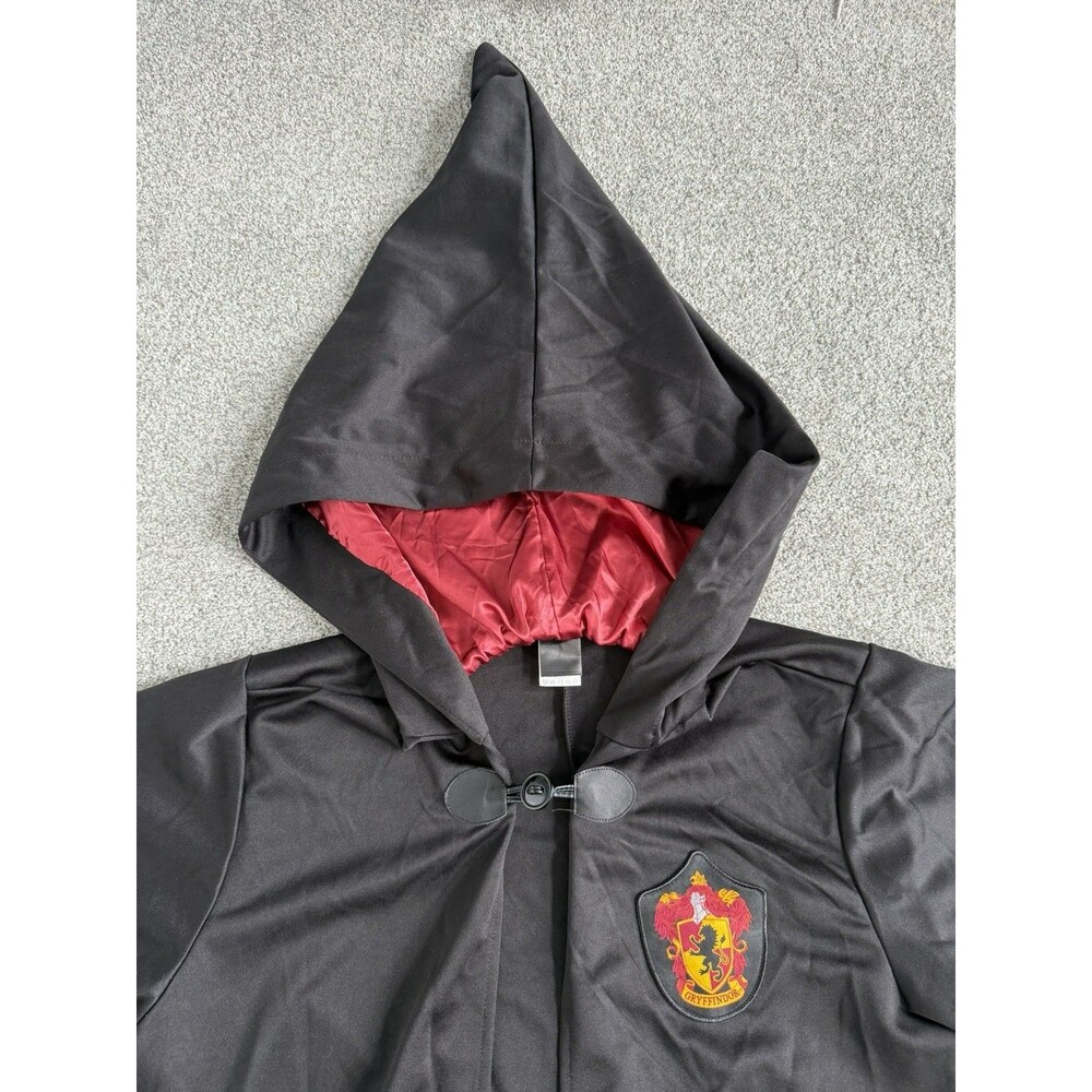 Harry Potter Gryffindor Robe Adult One Size Hooded Halloween Costume Spirit - Picture 2 of 11